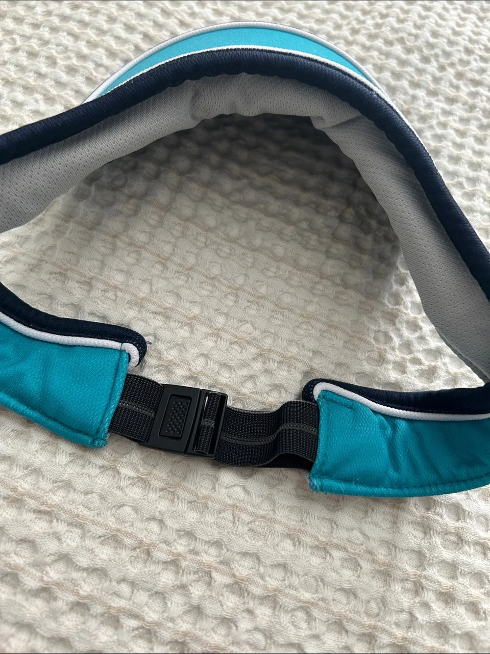 Ellesse Teal Visor with Navy & White Trim